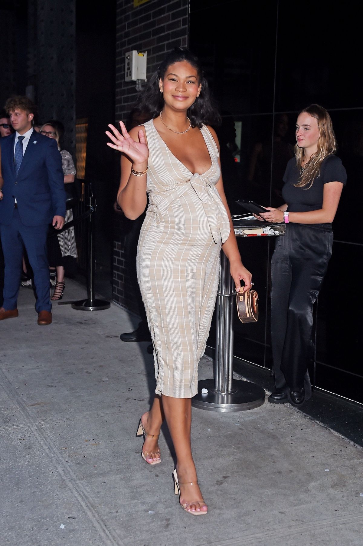 Pregnant Chanel Iman Arrives at Boom Boom Room for Expedia Event in NYC
