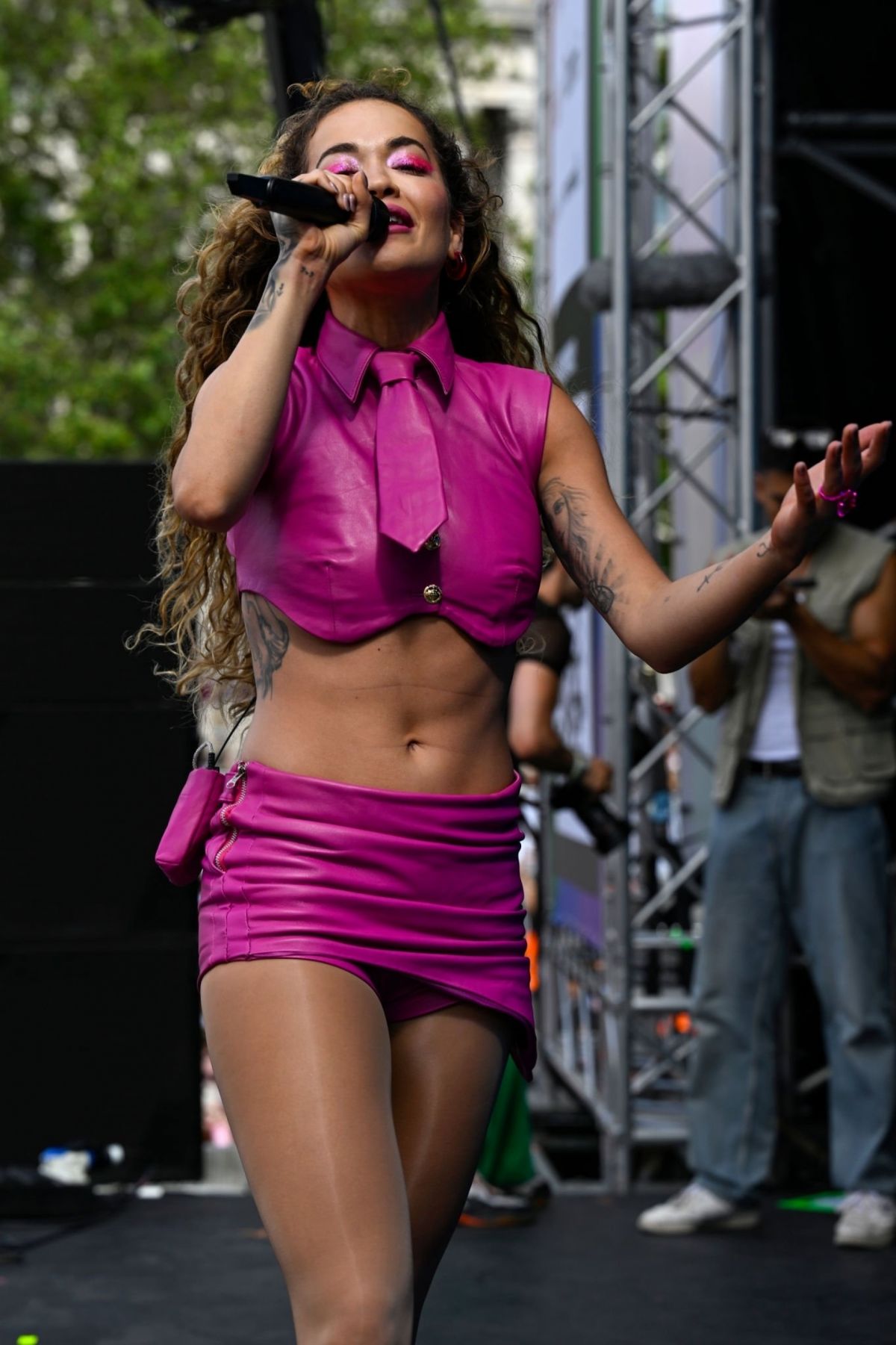 Rita Ora Performs at Gay Pride on Trafalgar Square Stage in London 07/01/2023