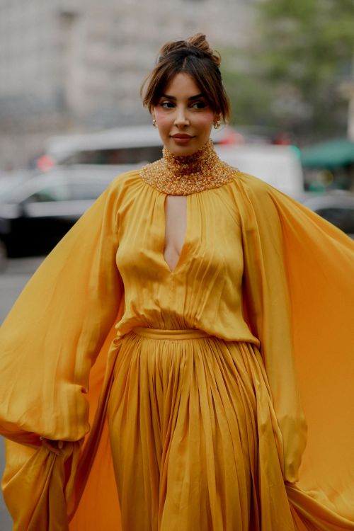Sananas arrives at Stephane Rolland Fall/Winter 23-24 Haute Couture Show in Paris 07/04/2023 2