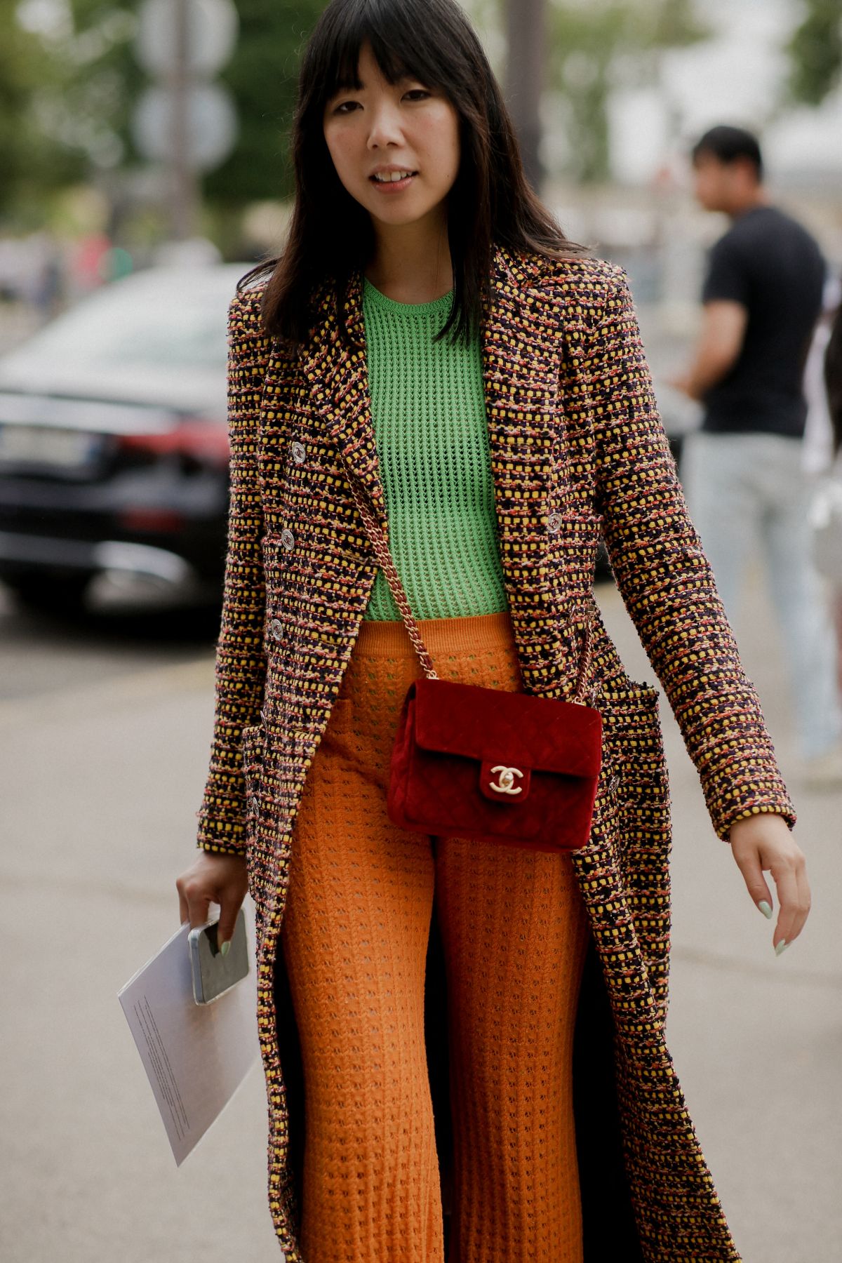 Susie Lau Arrives at Chanel Fall/Winter 23-24 Haute Couture Show in Paris 07/04/2023