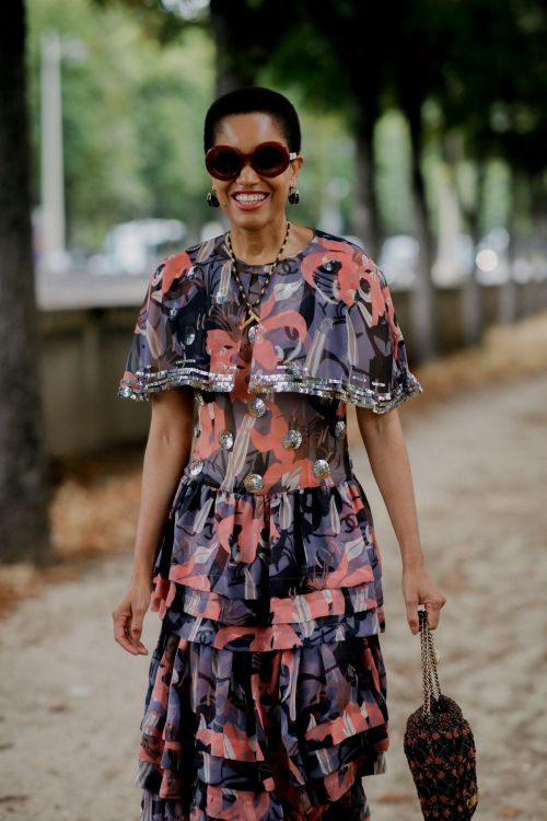 Tamu McPherson Arrives at Chanel Fall/Winter 23-24 Haute Couture Show in Paris 07/04/2023 1
