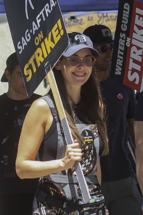 Alison Brie at SAG-AFTRA Actors Union Strike 2
