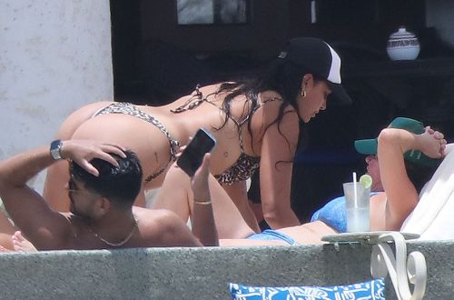 April Love Geary Stylish Animal Print Bikini Look in Los Cabos 3