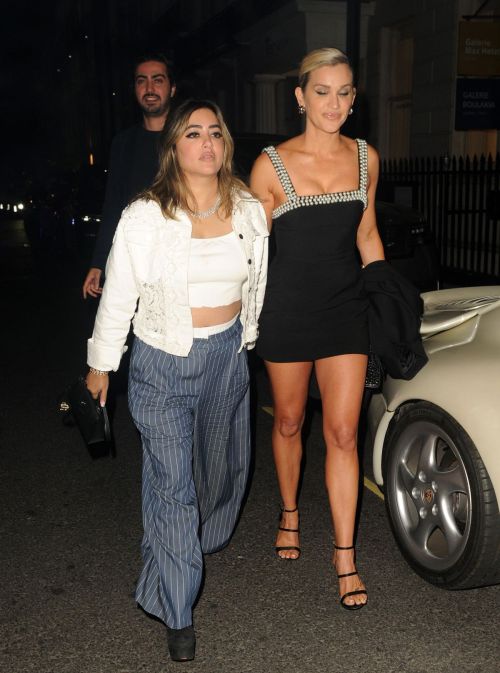 Ashley Roberts and Berkha Shewak Leaves The Arts Club in Mayfair 1