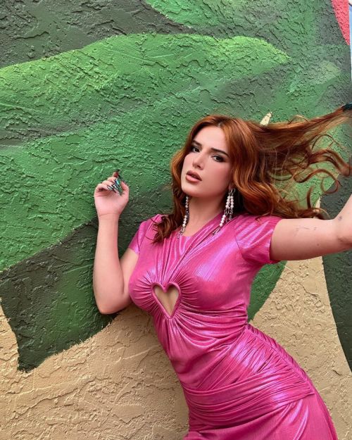 Bella Thorne Glamorous Pink Gown Photoshoot 2