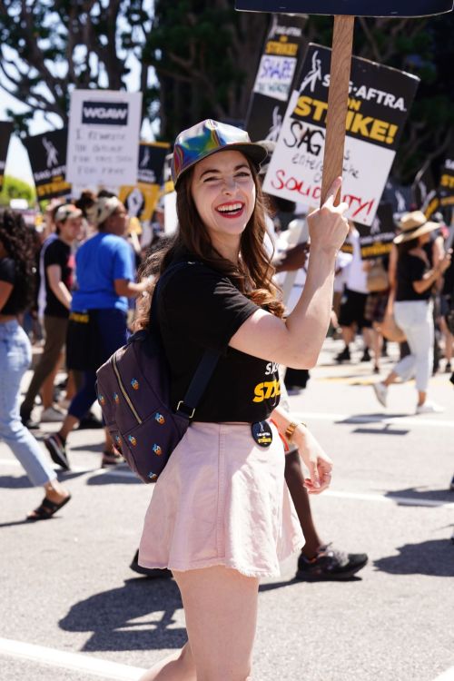 Brittany Curran at SAG Strike at Universal Studios in Hollywood 4
