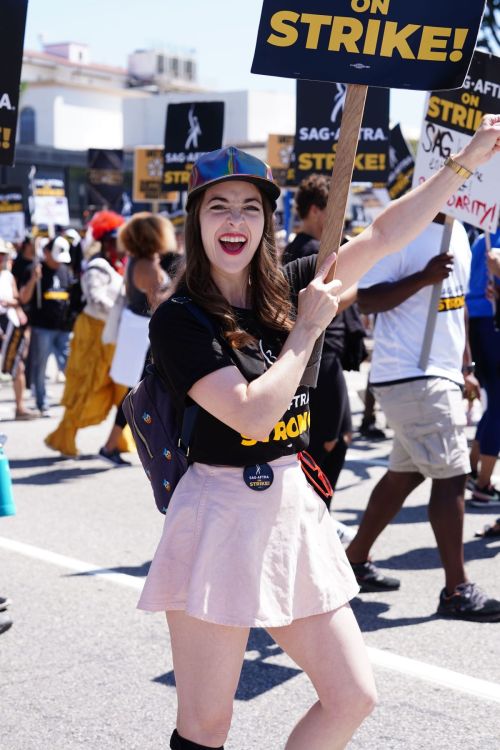 Brittany Curran at SAG Strike at Universal Studios in Hollywood 6