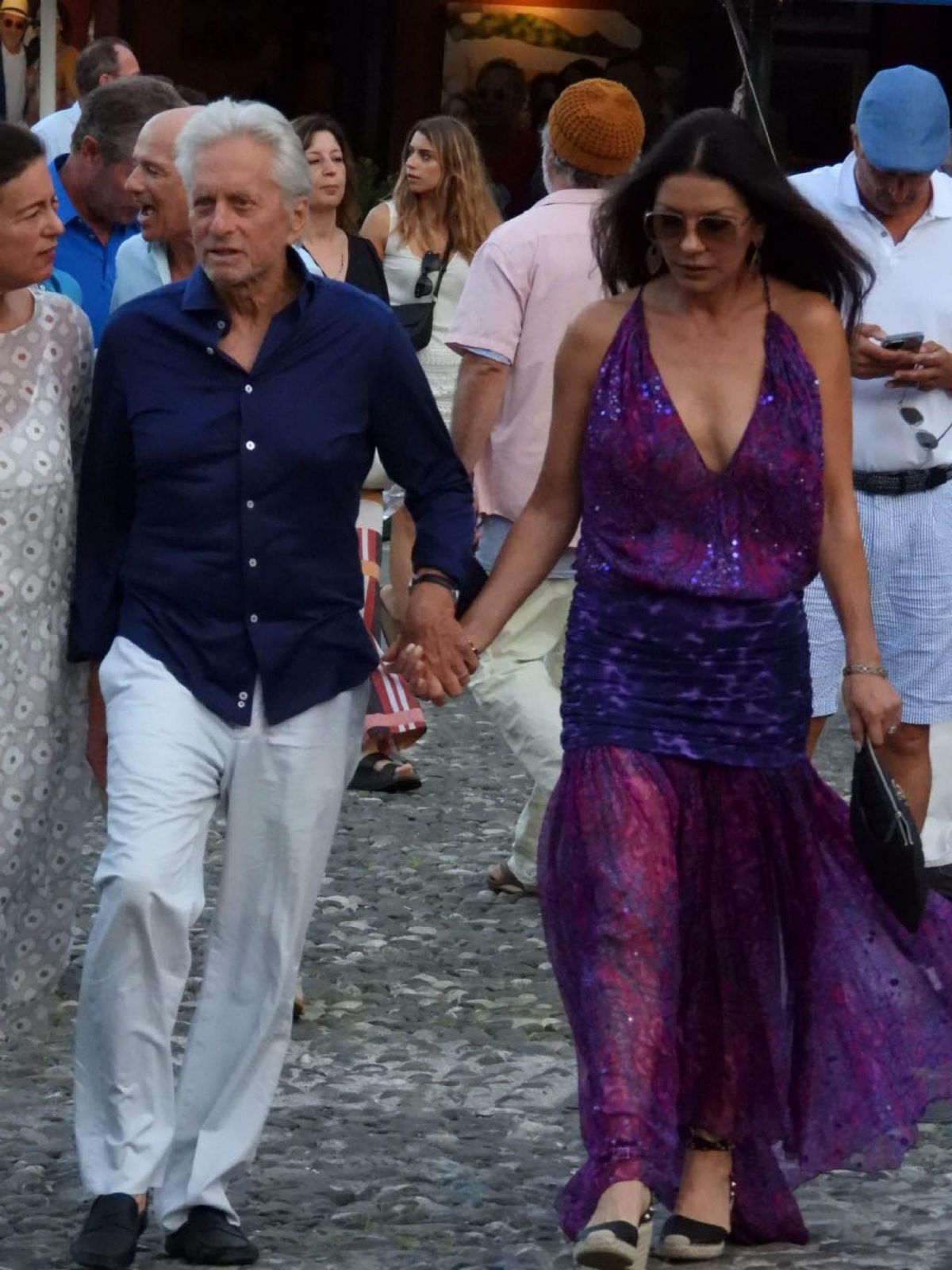 Catherine Zeta-Jones and Michael Douglas Out in Portofino 07/31/2023