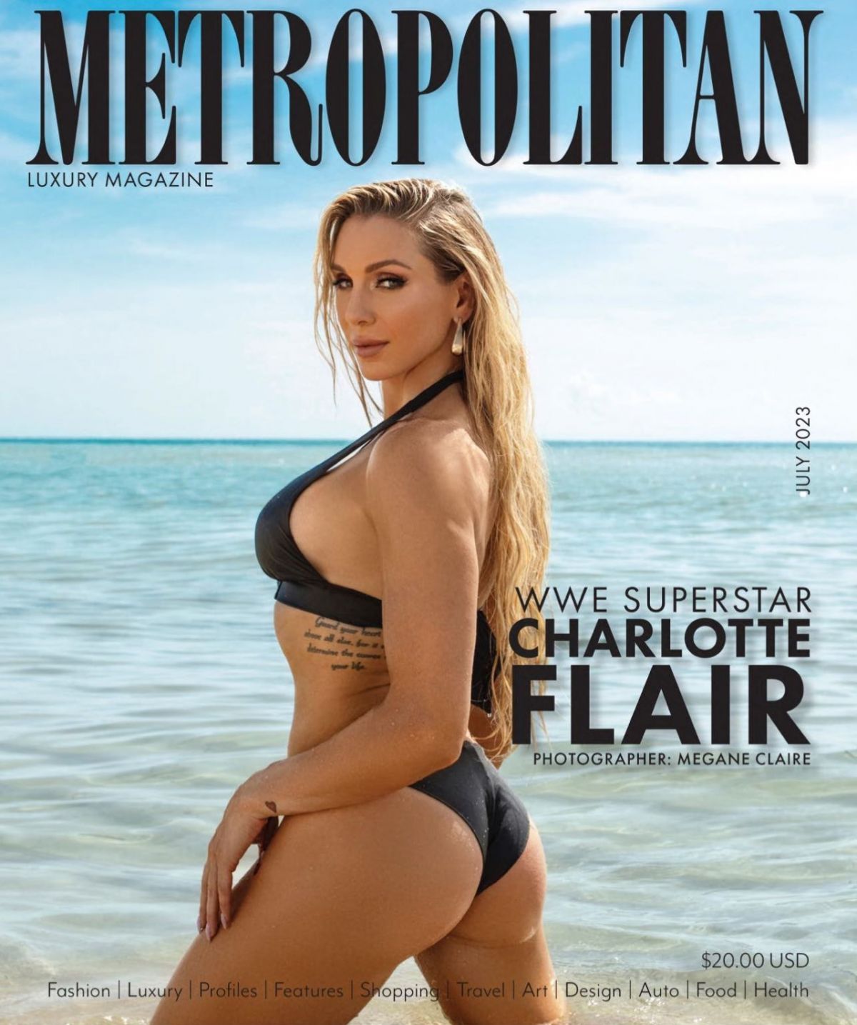 Charlotte Flair on the Cover of Metropolitan Magazine July 2023 07/30/2023