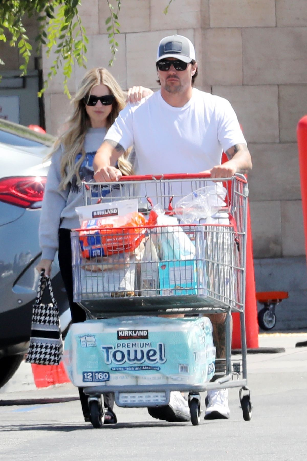 Christina and Joshua Hall go shopping at Costco