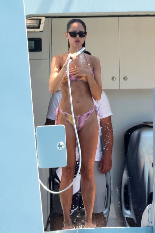 Eiza Gonzalez in Bikini at a Yacht in Porto Cervo 07/28/2023 10