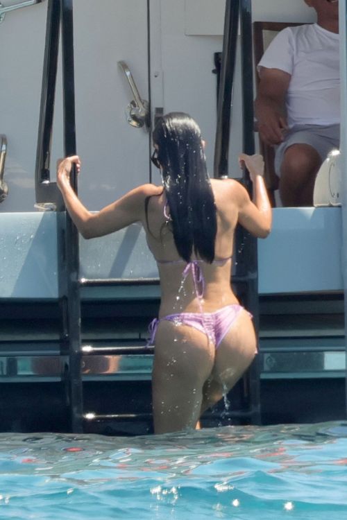 Eiza Gonzalez in Bikini at a Yacht in Porto Cervo 07/28/2023 2