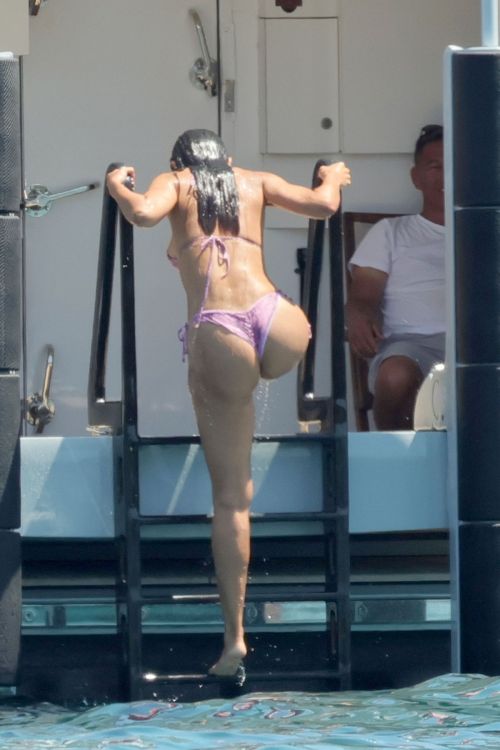 Eiza Gonzalez in Bikini at a Yacht in Porto Cervo 07/28/2023 4