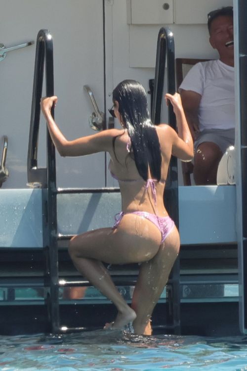 Eiza Gonzalez in Bikini at a Yacht in Porto Cervo 07/28/2023 5