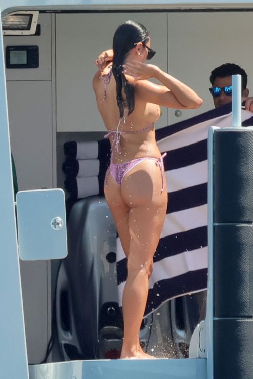 Eiza Gonzalez in Bikini at a Yacht in Porto Cervo 07/28/2023 9