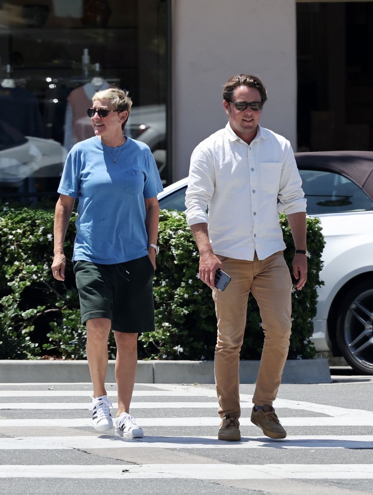 Ellen DeGeneres spotted leaving a restaurant with a friend