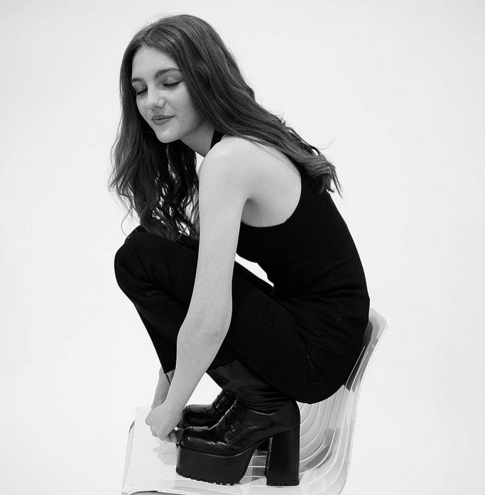 Emily Carey Striking Black and White Photoshoot Appearance