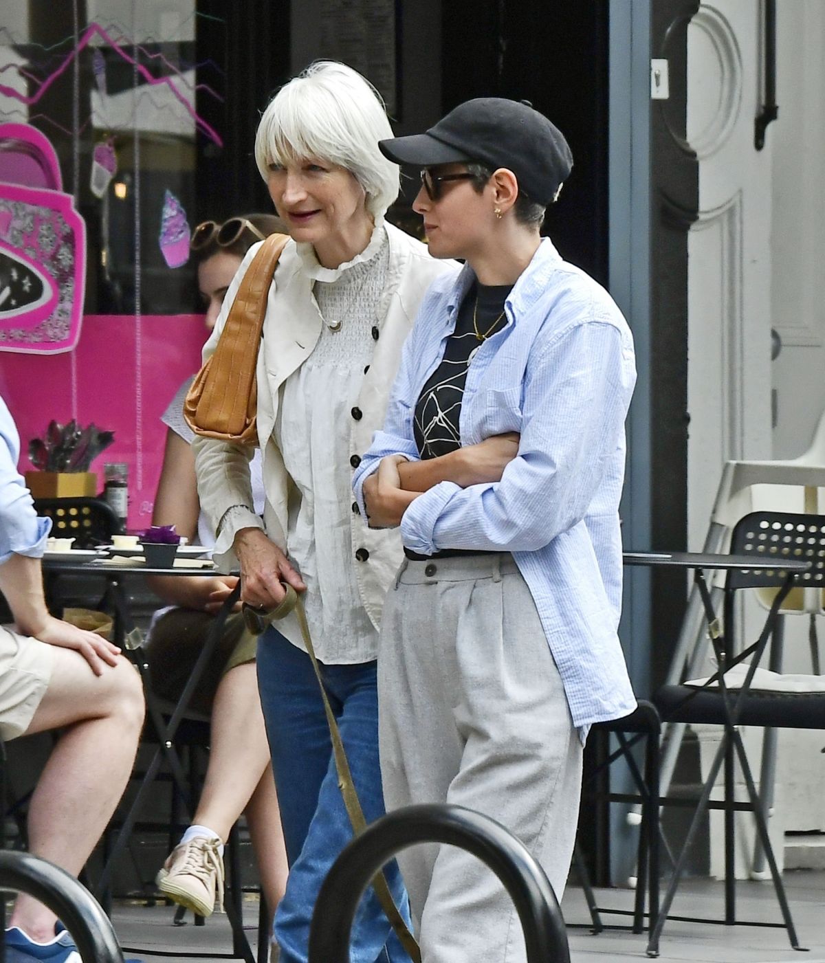 Emma Corrin Out with Her Mum in London