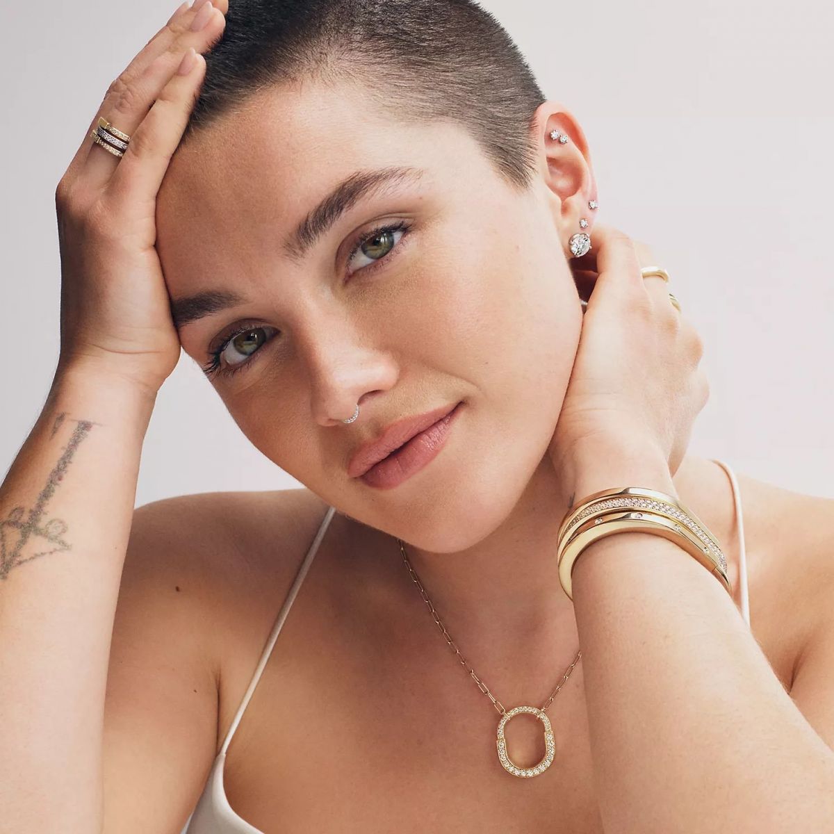 Florence Pugh for Tiffany & Co Lock