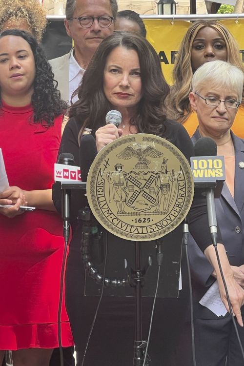 Fran Drescher at SAG Strike 1
