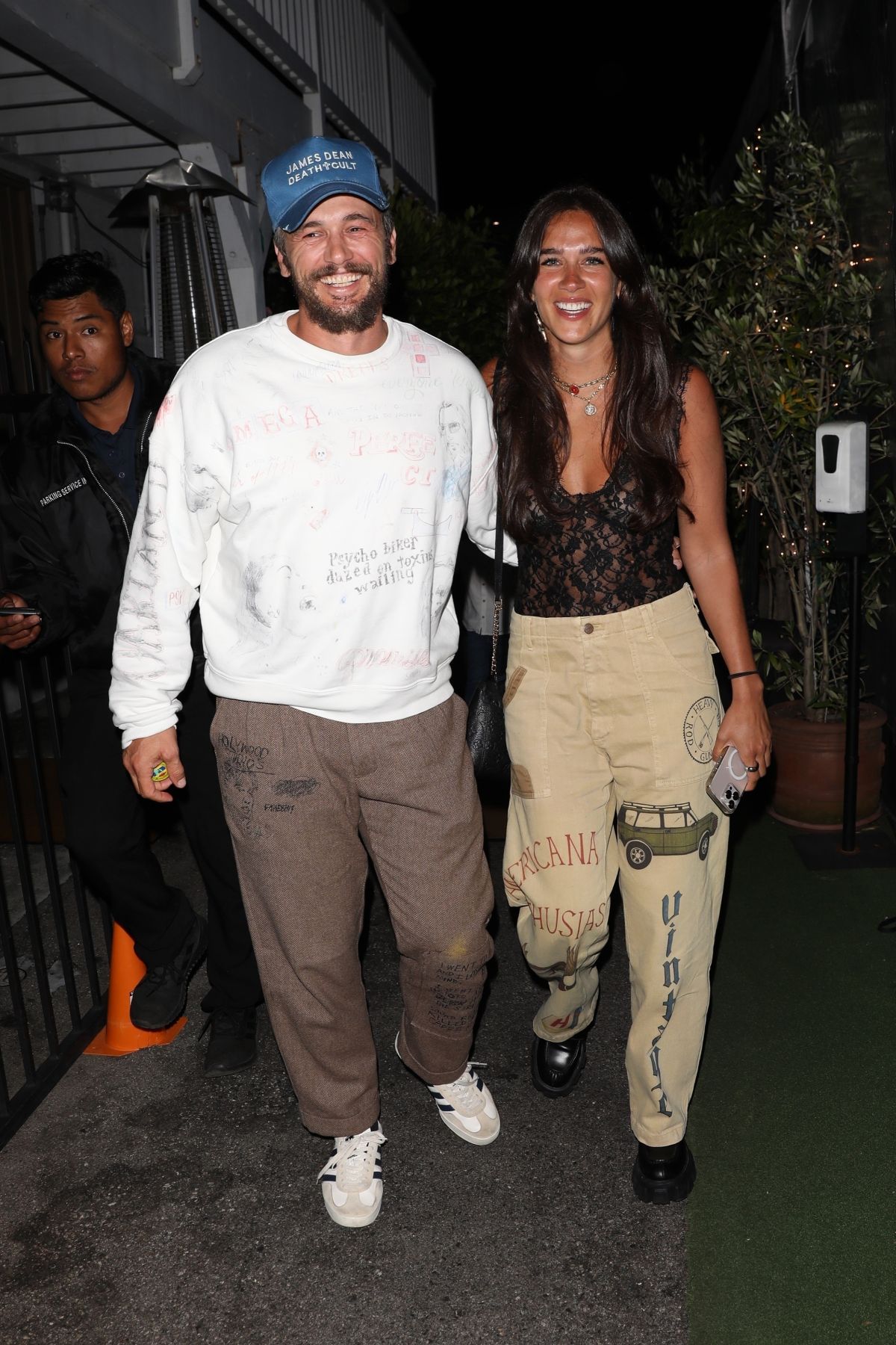 Izabel Pakzad and James Franco out for dinner at Giorgio Baldi in Santa Monica