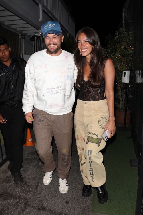 Izabel Pakzad and James Franco out for dinner at Giorgio Baldi in Santa Monica 1