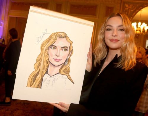Jodie Comer at a Caricature Portrait Celebration in New York 1