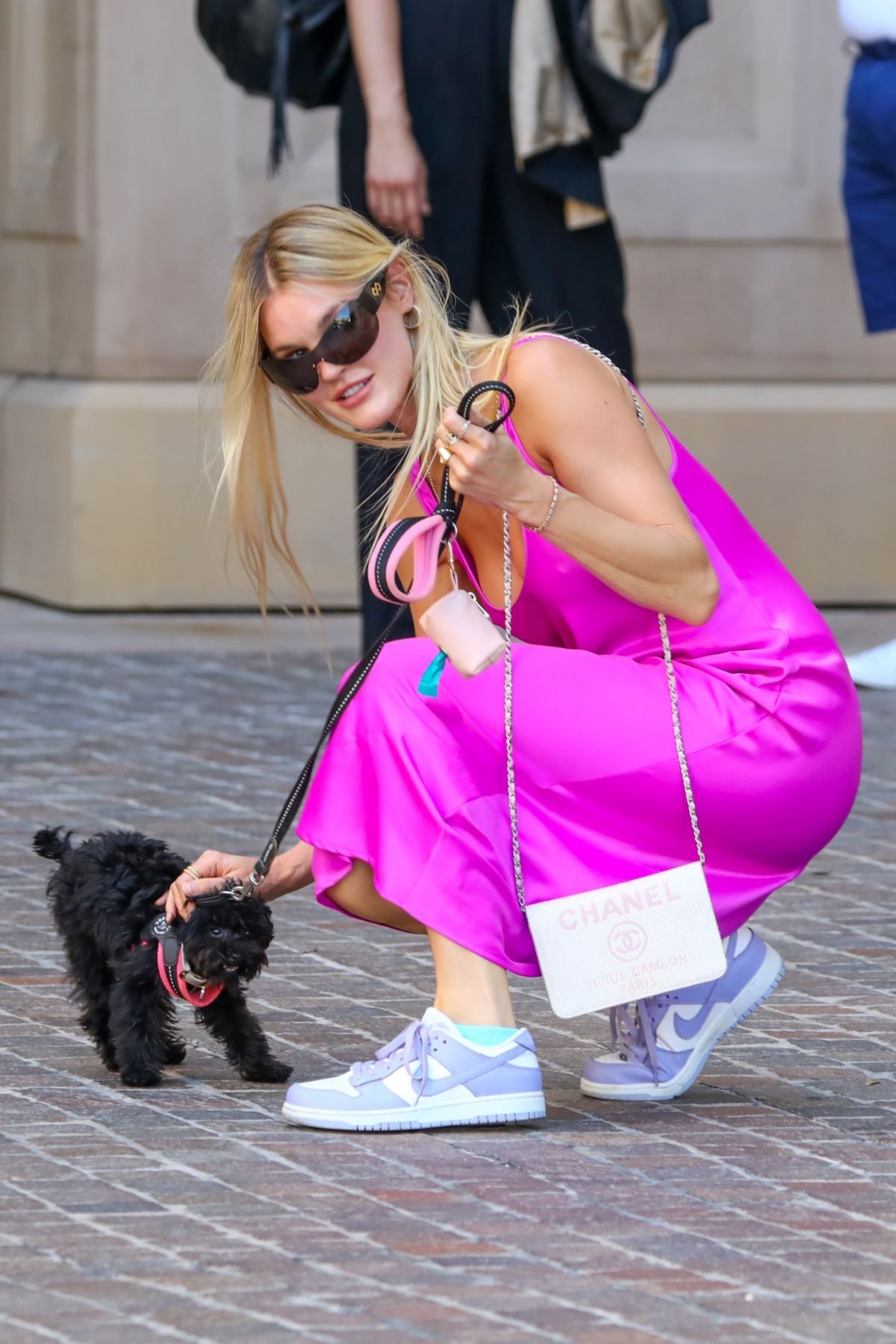 Joy Corrigan Out Shopping with Her Dog 08/01/2023