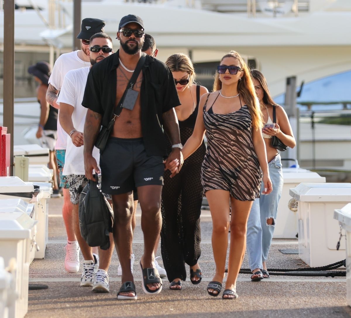 Larsa Pippen and Marcus Jordan Out with Friends
