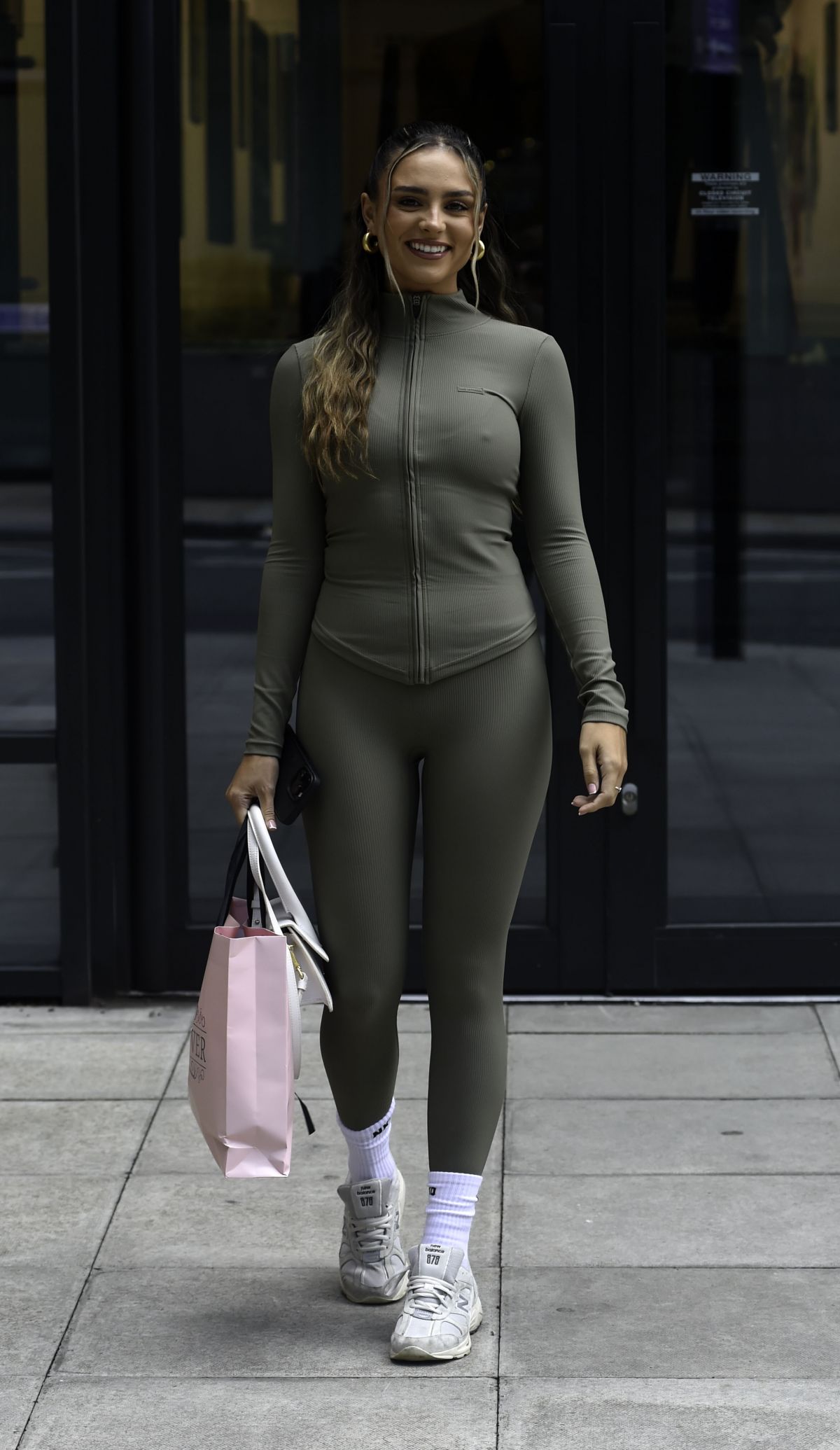 Leah Tylor Out Shopping in Manchester
