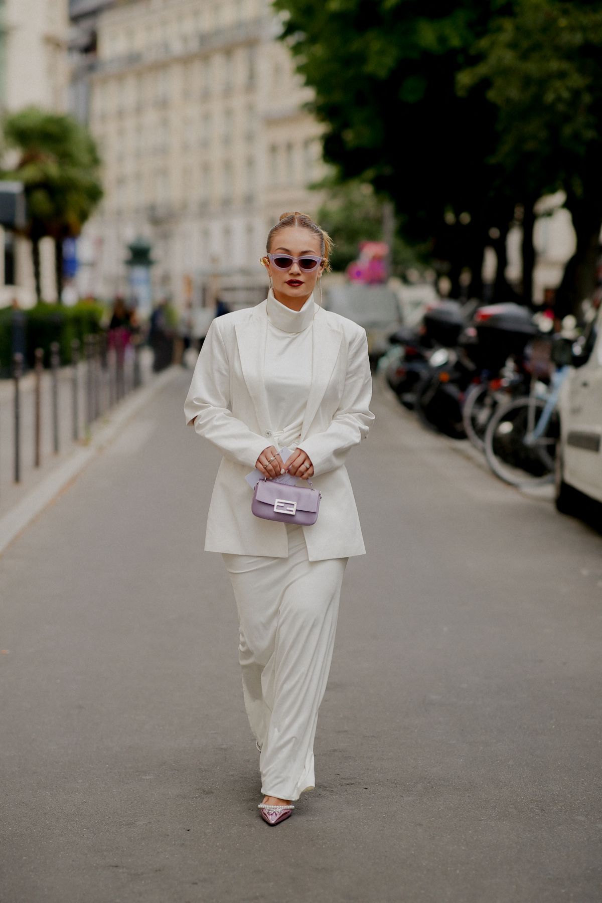 Merve Gorgoz Arrives at Alexis Mabille Haute Couture