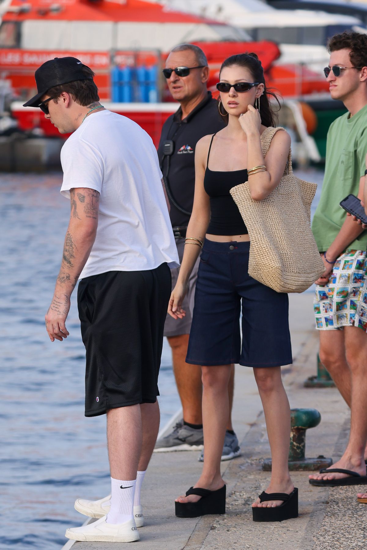 Nicola Peltz and Brooklyn Beckham Out in Saint Tropez