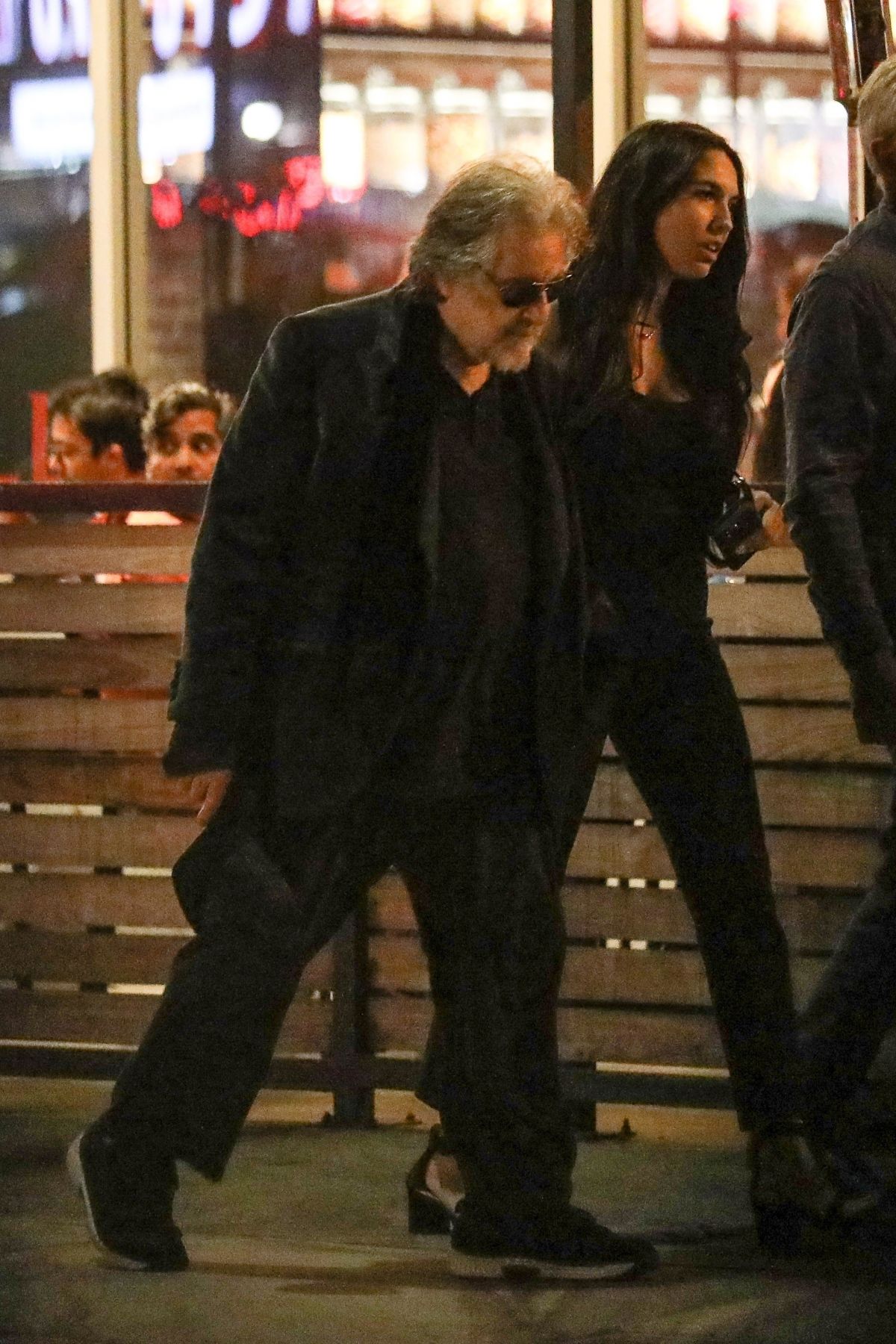 Noor Alfallah and Al Pacino Out for Dinner