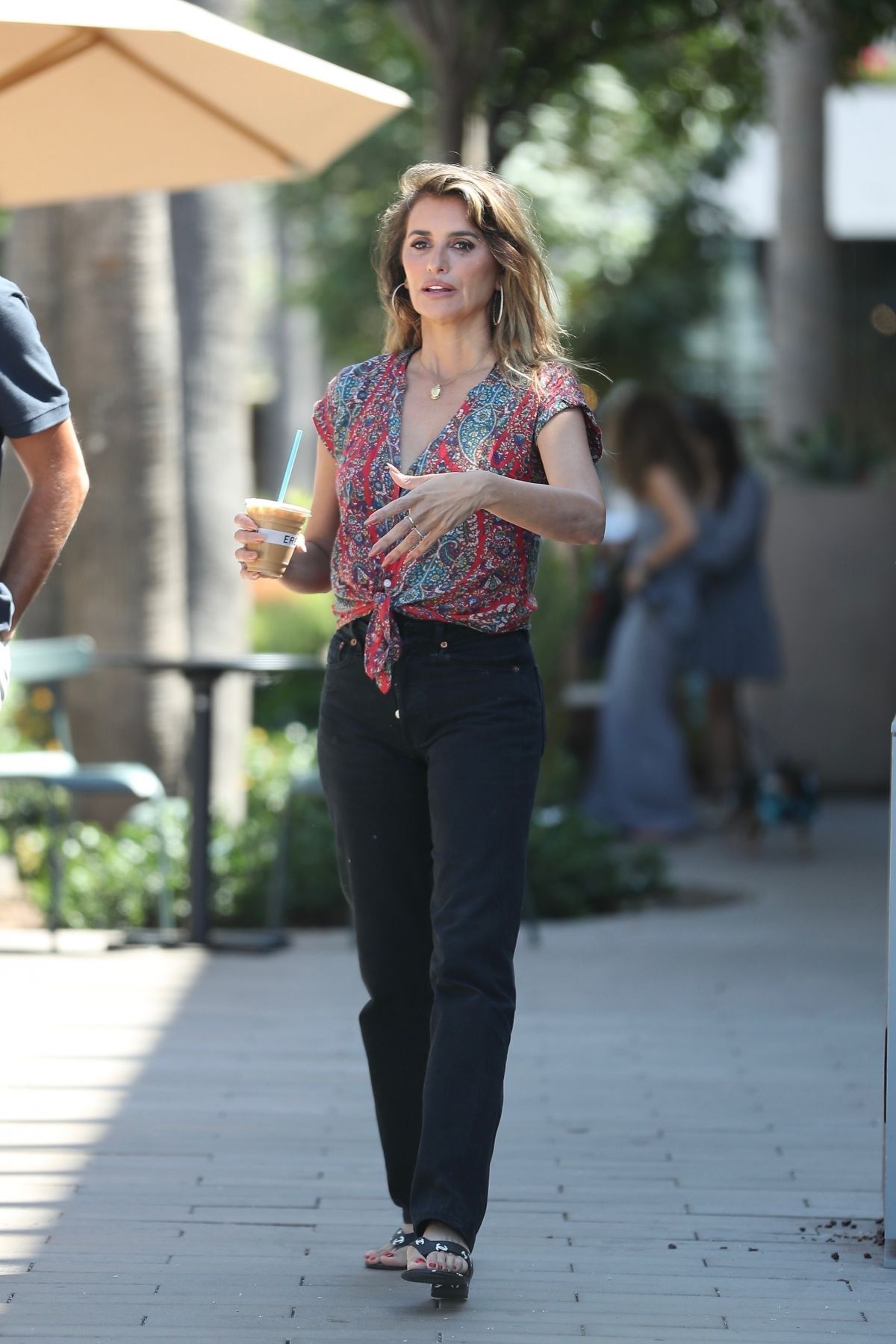 Penelope Cruz Out for Iced Coffee at Erewhon Market