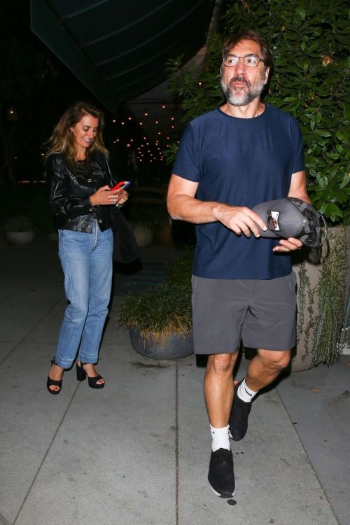 Penelope Cruz and Javier Bardem leaving Madeo Restaurant 2