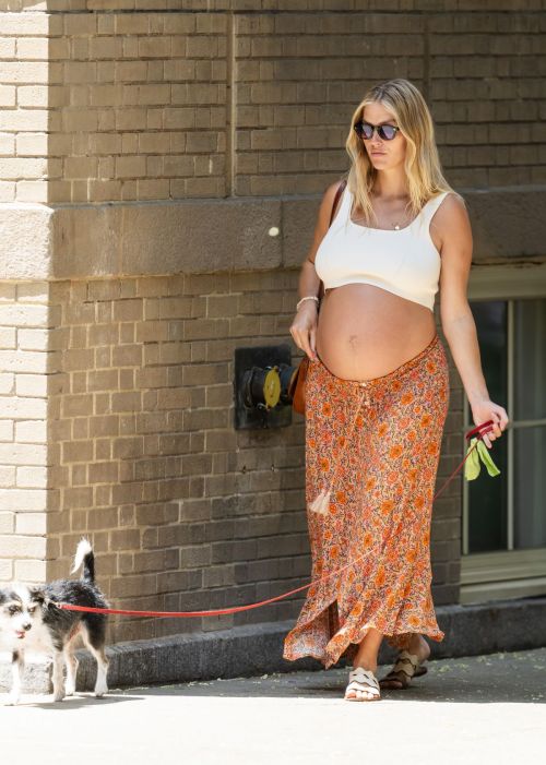 Pregnant Taylor Neisen Out in New York 2