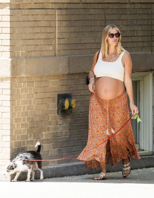 Pregnant Taylor Neisen Out in New York 3