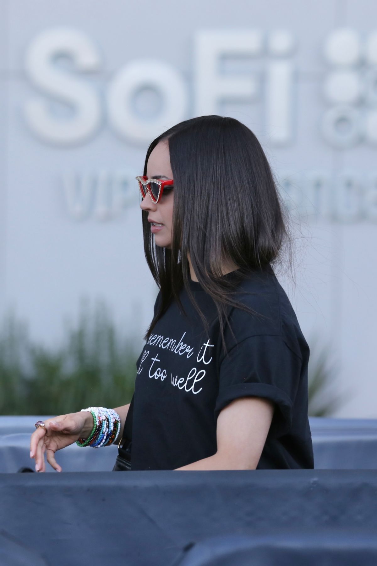 Sofia Carson Arrives at Taylor Swift