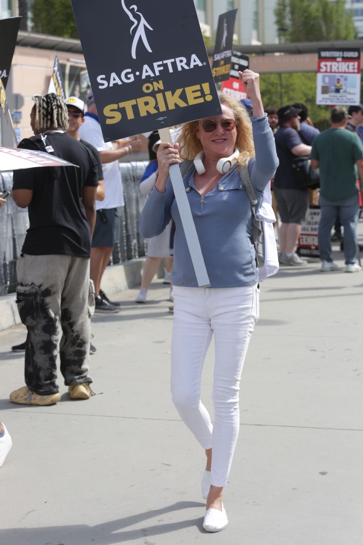 Virginia Madsen at Fox Studios for SAG-AFTRA Strike 08/01/2023