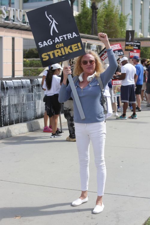 Virginia Madsen at Fox Studios for SAG-AFTRA Strike 08/01/2023 1