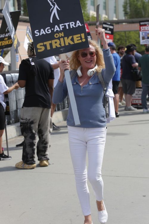 Virginia Madsen at Fox Studios for SAG-AFTRA Strike 08/01/2023 2