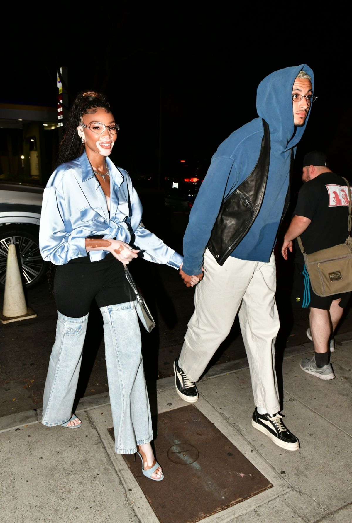 Winnie Harlow and Kyle Kuzma Arrive at Dave Chappelle Show