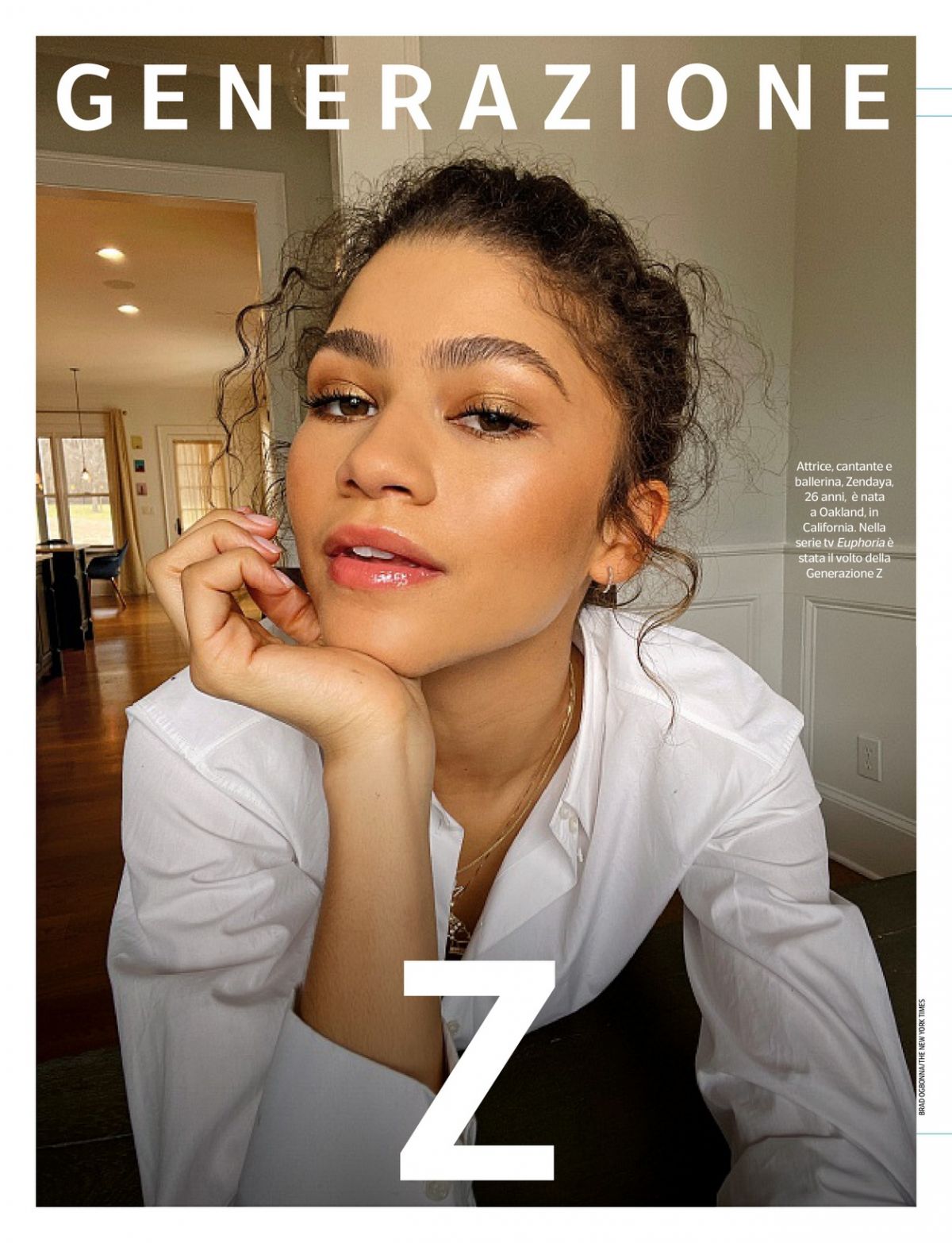 Zendaya featured in Corriere della Sera July 2023