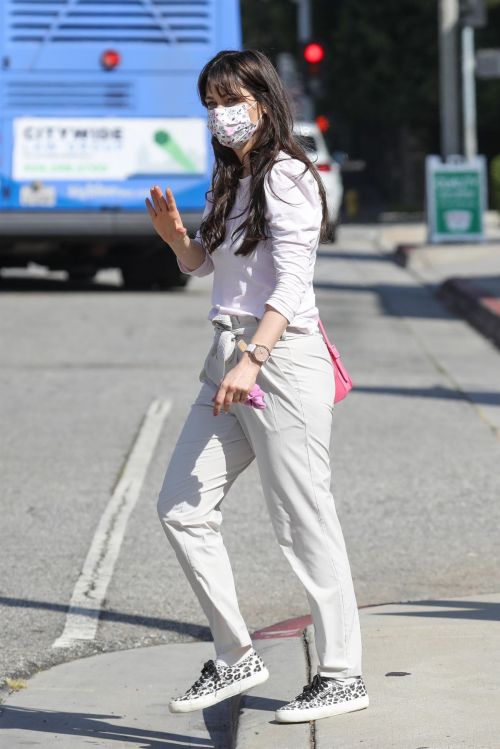 Zooey Deschanel Brentwood Mart Visit 1