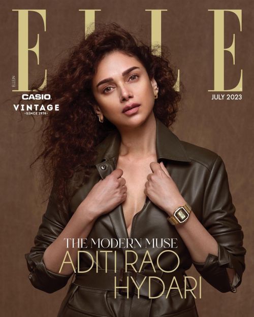 Aditi Rao Hydari Stunning ELLE Magazine India Cover Shoot - July 2023