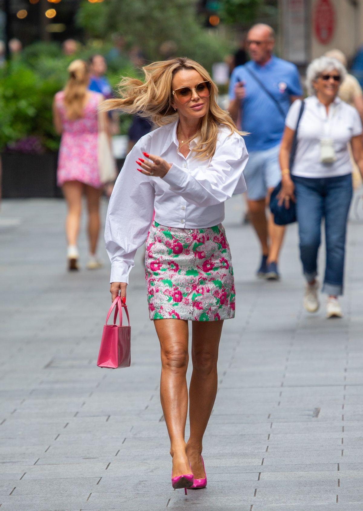 Amanda Holden Arrival at Global Studios in London 09/08/2023