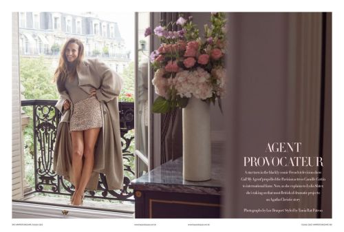 Camille Cottin Graces Harper Bazaar UK October 2023 Issue 3