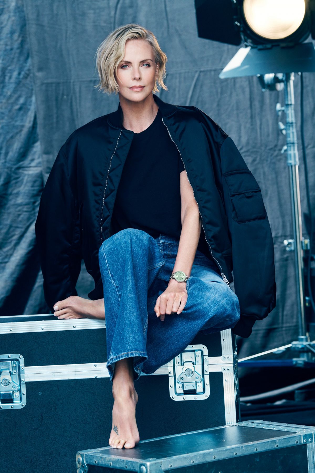 Charlize Theron Photoshoot for Breitling Navitimer 2023