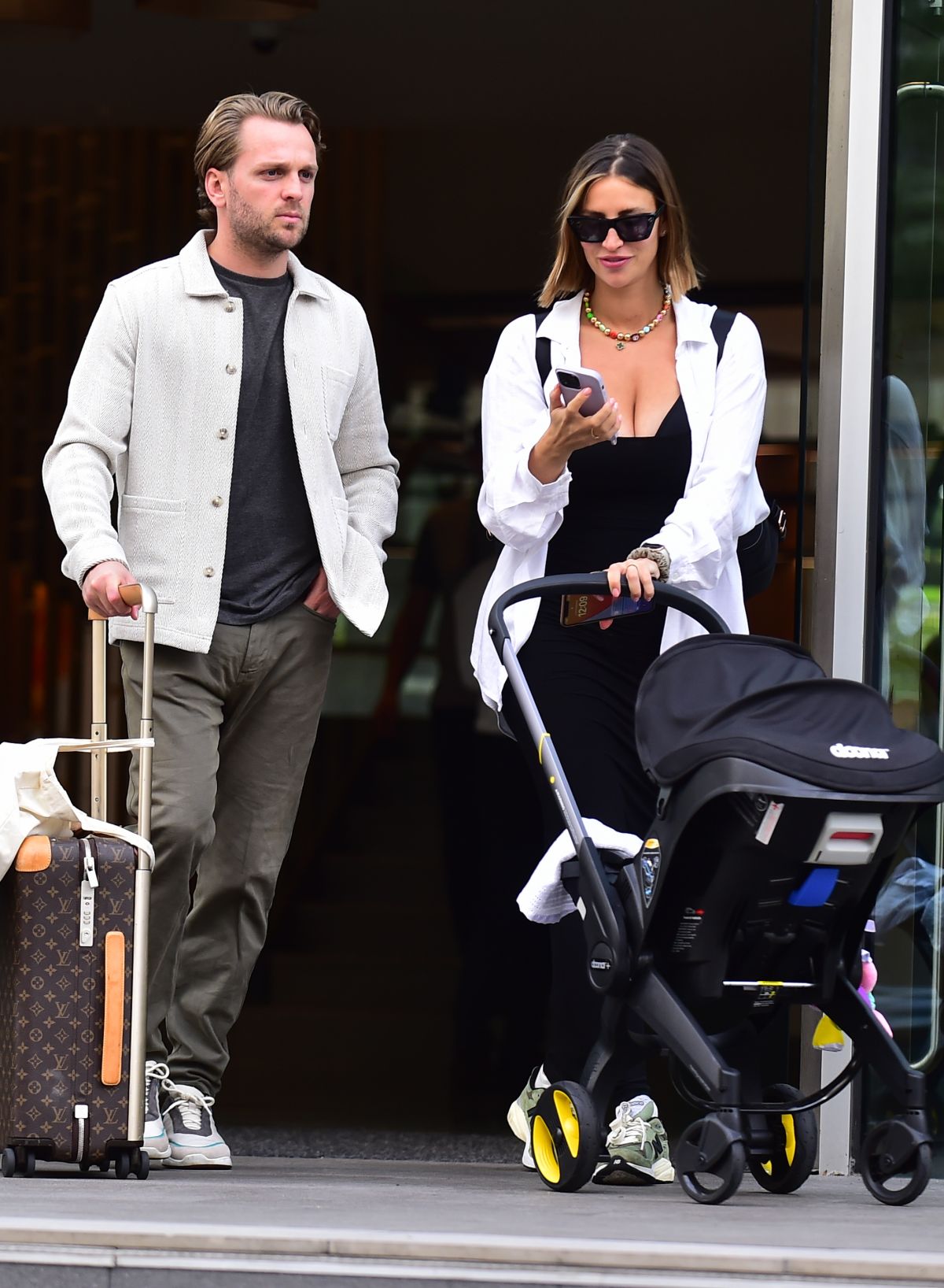 Ferne McCann and Lorri Haines Spotted Leaving a Hotel in Manchester 09/08/2023
