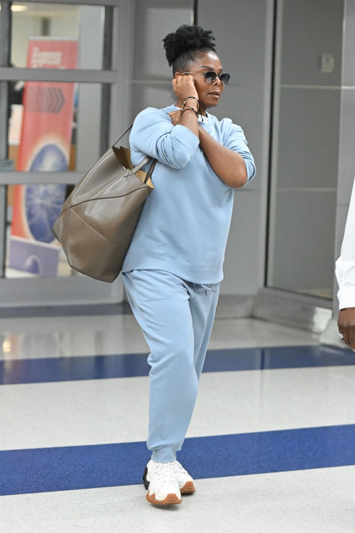 Janet Jackson Arrival at JFK Airport in New York 09/08/2023